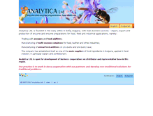 Tablet Screenshot of analytica-bg.com